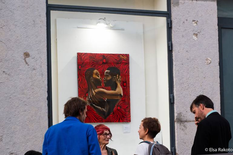 Original Expressionism Love Painting by Elsa Rakoto