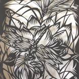Collection watercolor with paper cut