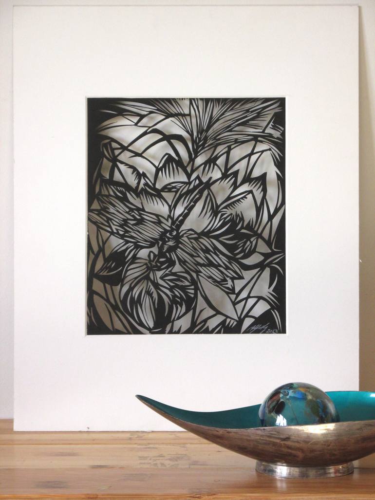 Original Illustration Nature Collage by Alfred Ng