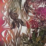 Collection watercolor with paper cut