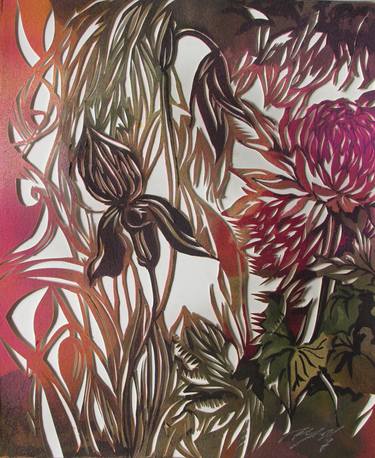 Print of Fine Art Floral Paintings by Alfred Ng