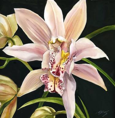 Original Realism Floral Paintings by Alfred Ng