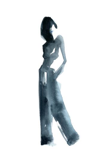 Original Figurative Fashion Drawing by Tessa Melanie de Graaf