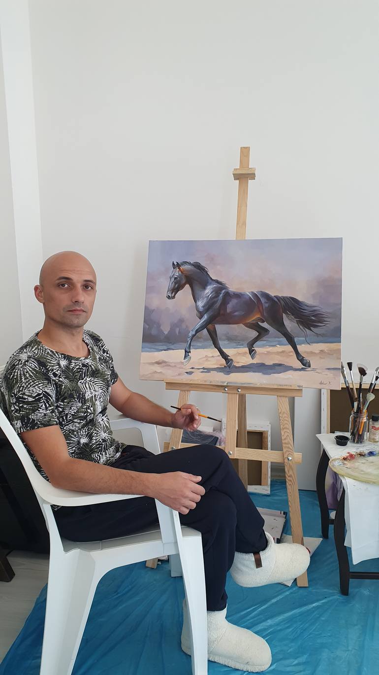 Original Contemporary Animal Painting by Artiom Papean