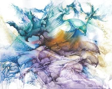 Print of Abstract Fish Paintings by Artiom Papean