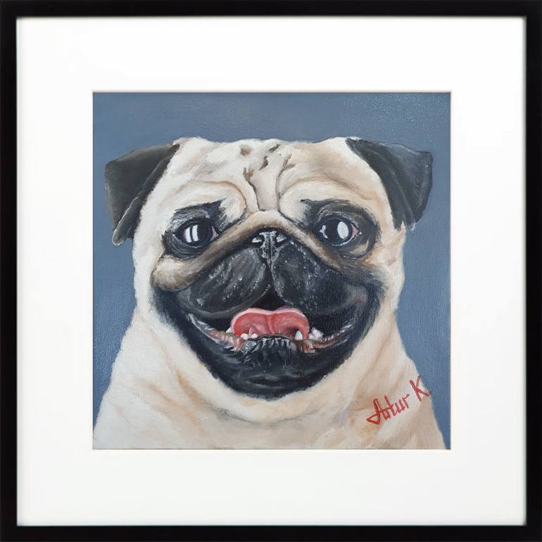 Original Portraiture Animal Painting by Artiom Papean