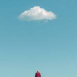 Red man walking by Marcus Cederberg
