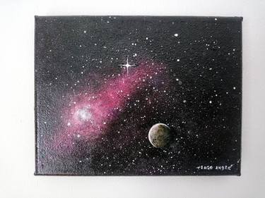 Original Outer Space Paintings by Tiago André