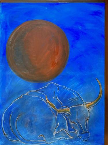 Original Abstract Animal Painting by Gloria Dean