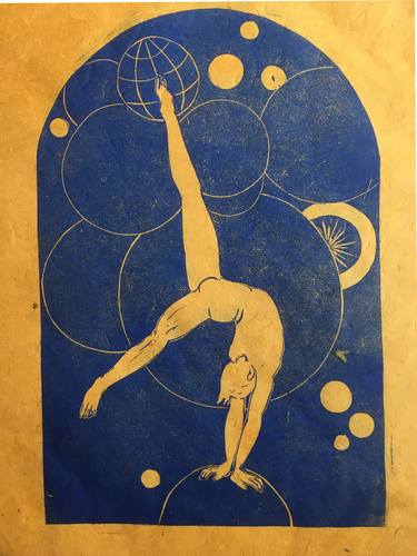 Original Art Deco Performing Arts Printmaking by Gloria Dean