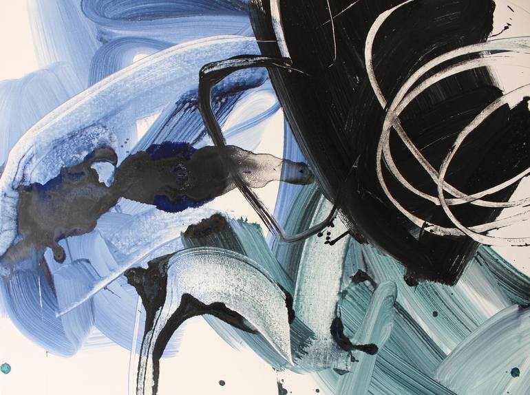 Original Abstract Expressionism Abstract Painting by Hyeran Lee