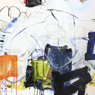 Original Abstract Expressionism Abstract Paintings by Hyeran Lee