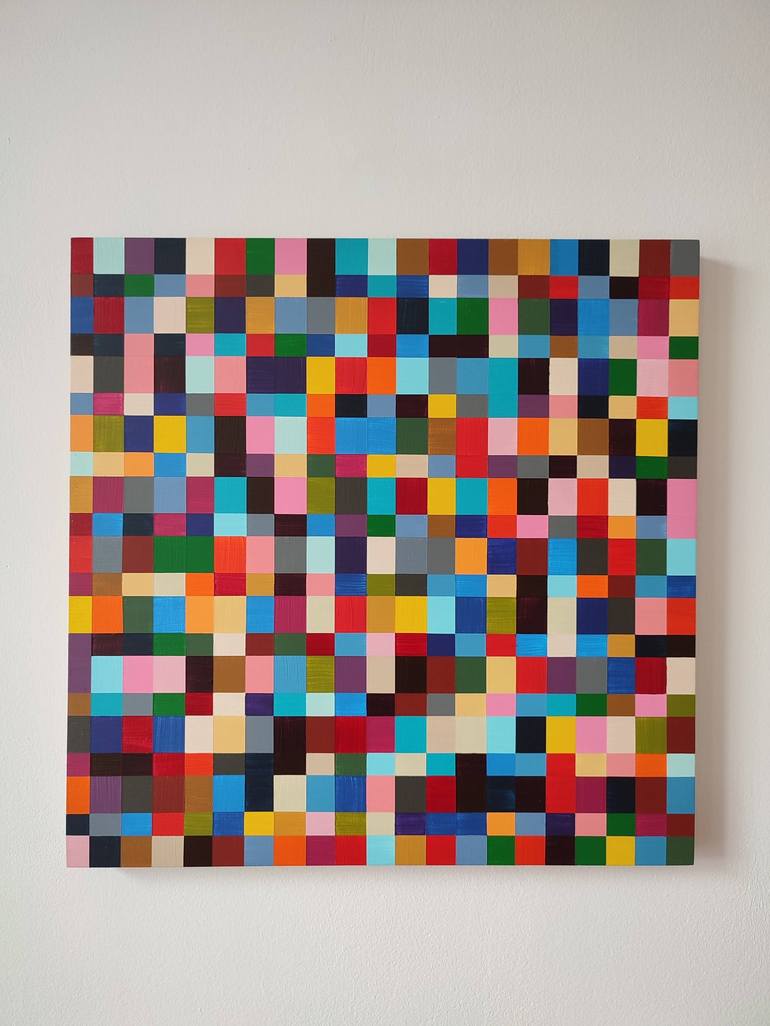 Original Geometric Painting by Fabienne Lämmel