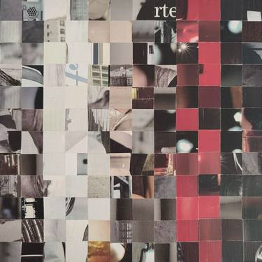 Original Abstract Geometric Collage by Fabienne Lämmel