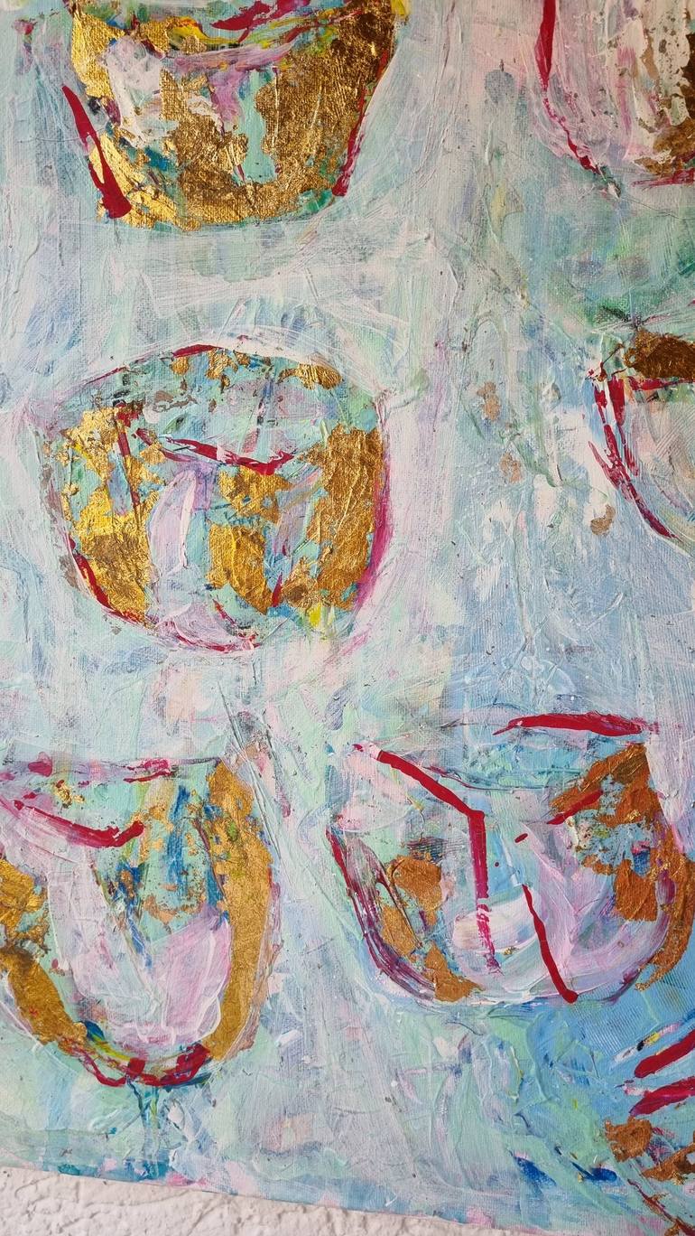 Original Abstract Expressionism Floral Painting by Simone Sonnentag