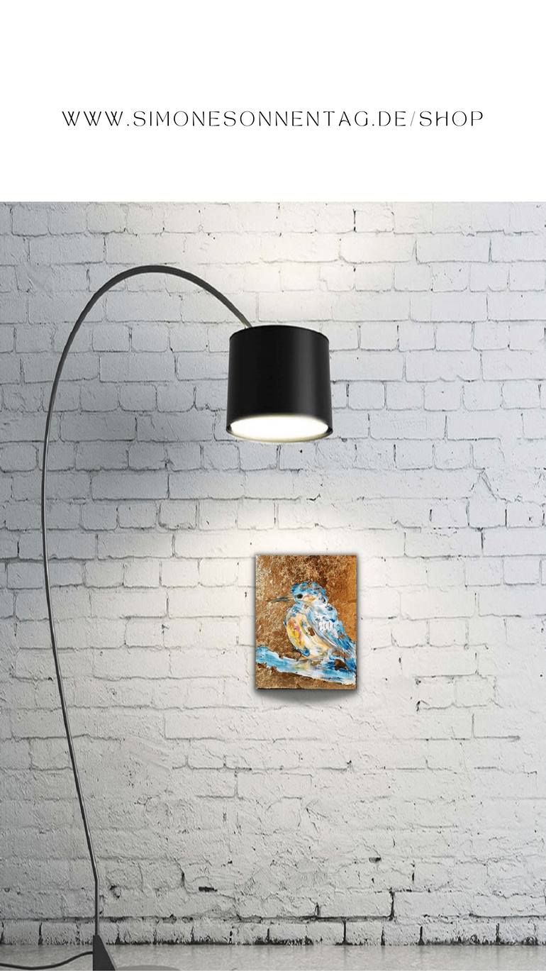 Original Expressionism Animal Painting by Simone Sonnentag