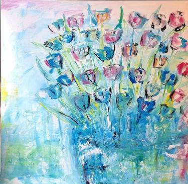 Original Floral Painting by Simone Sonnentag
