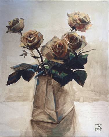 Print of Art Deco Floral Paintings by Irina Kaminskaya