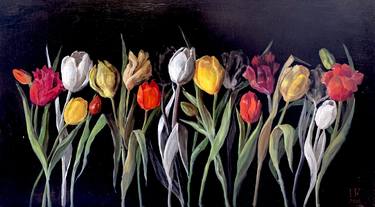 Print of Art Deco Floral Paintings by Irina Kaminskaya