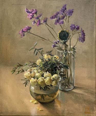 Print of Fine Art Floral Paintings by Irina Kaminskaya