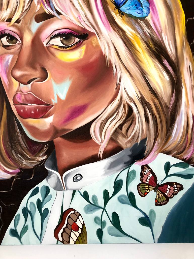 Original Pop Art Women Painting by Buse MansuroğLu