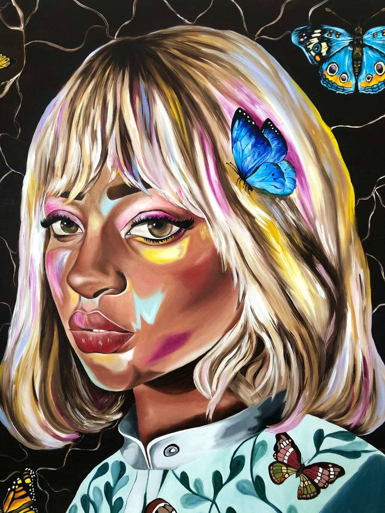 Original Pop Art Women Painting by Buse MansuroğLu