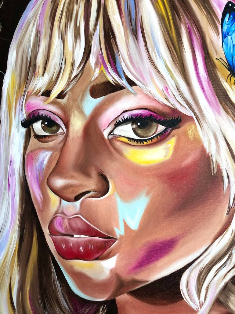 Original Pop Art Women Painting by Buse MansuroğLu