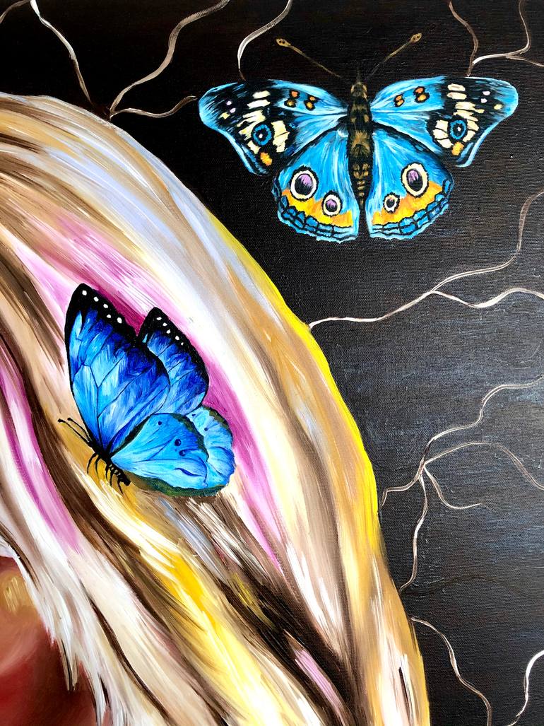 Original Pop Art Women Painting by Buse MansuroğLu