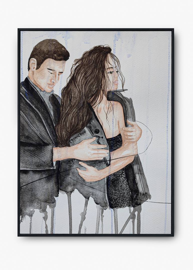 Original Illustration People Drawing by Alina Makarova