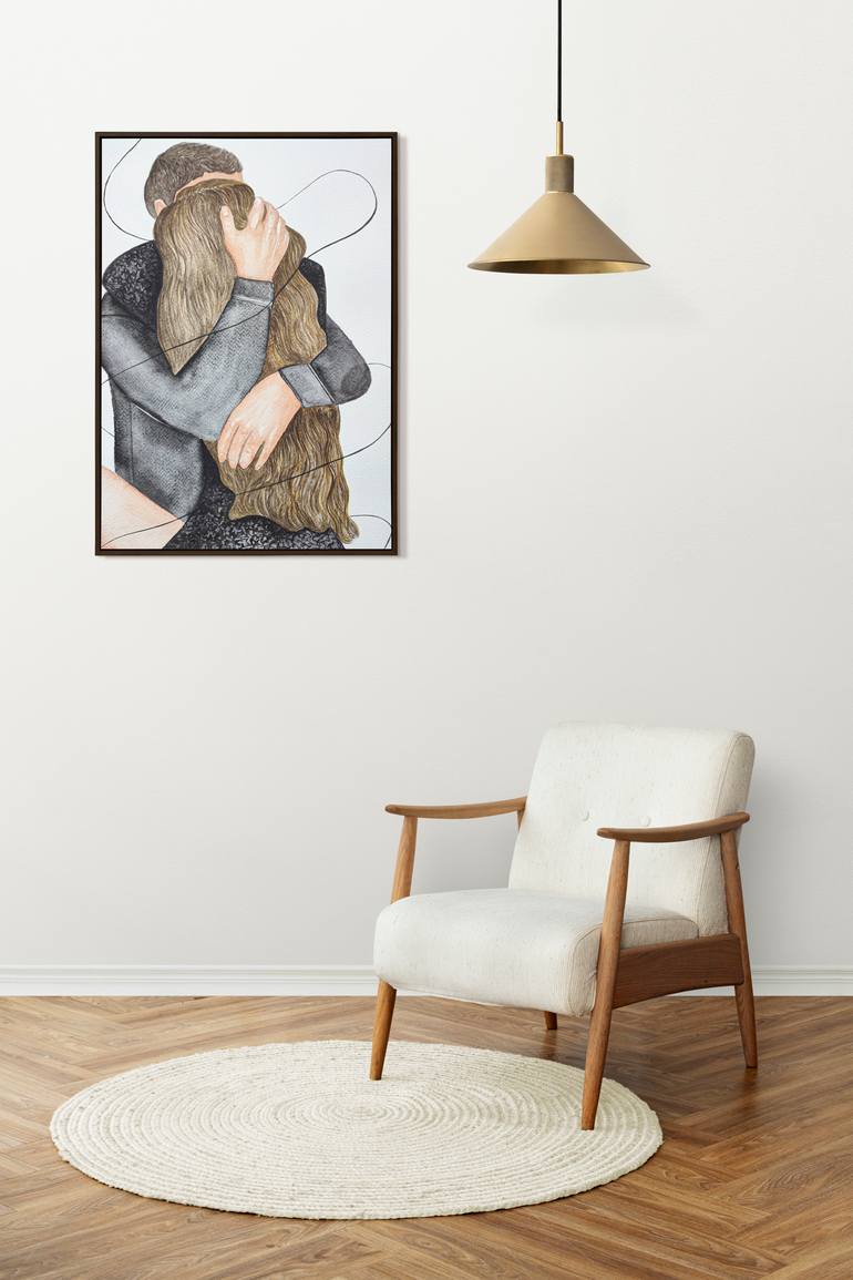 Original Illustration People Drawing by Alina Makarova