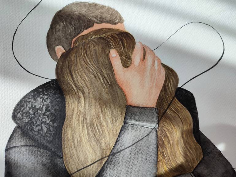 Original Illustration People Drawing by Alina Makarova