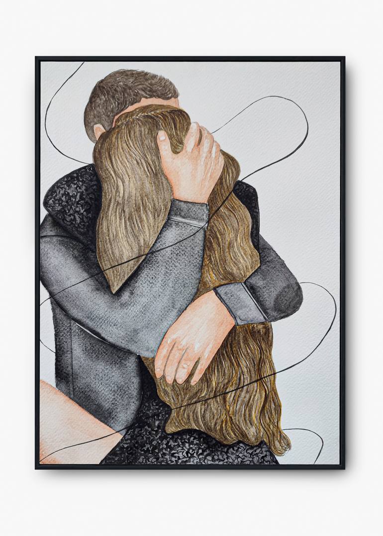 Original Illustration People Drawing by Alina Makarova