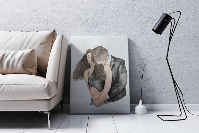Original Illustration Love Drawing by Alina Makarova