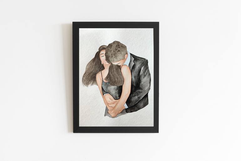 Original Illustration Love Drawing by Alina Makarova