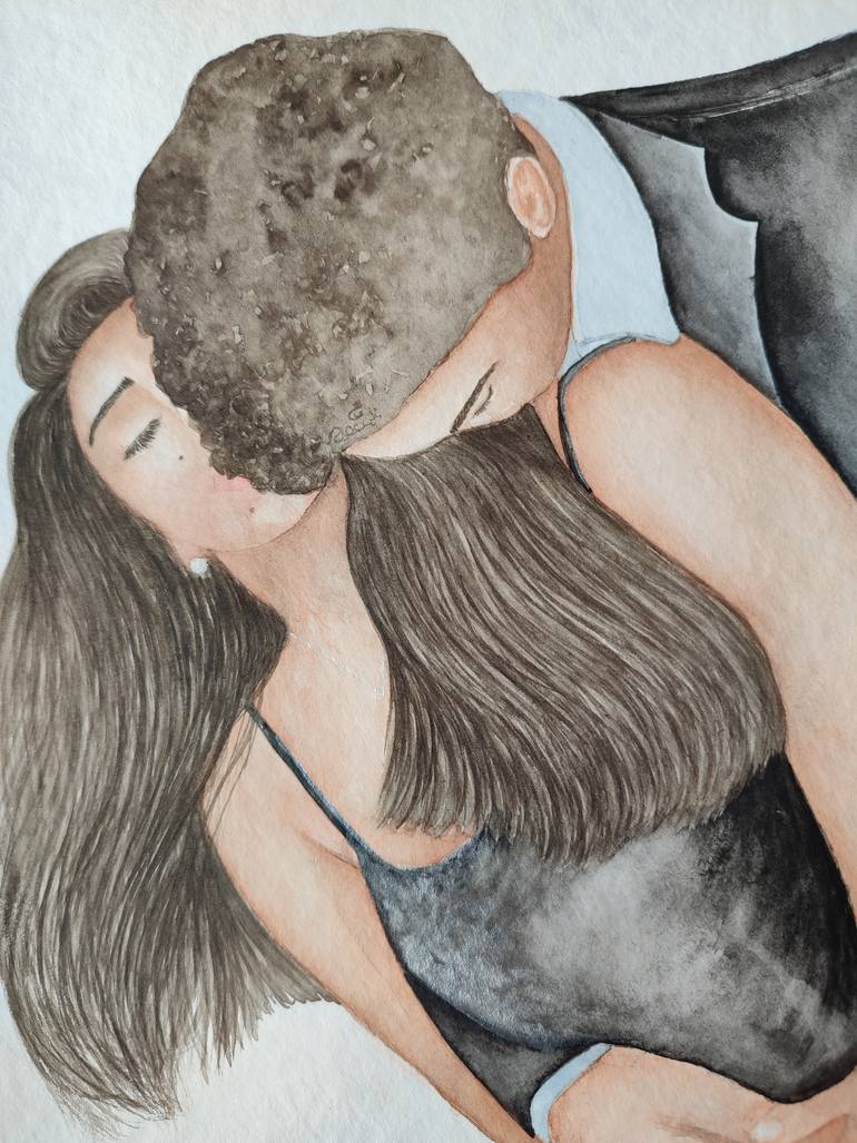 Original Illustration Love Drawing by Alina Makarova