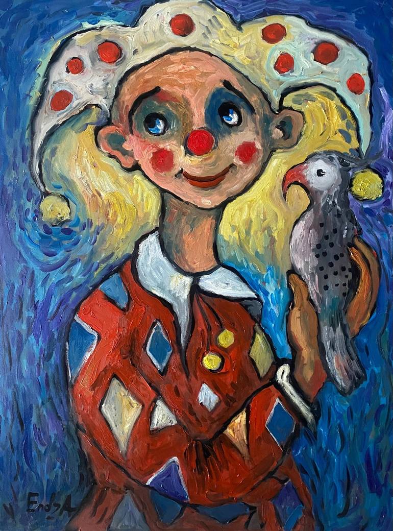 The Harlequin Painting by Gevorg Endza Babakhanyan | Saatchi Art