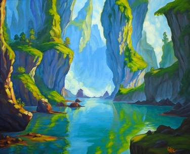 Original Contemporary Landscape Painting by Cynthia Celone