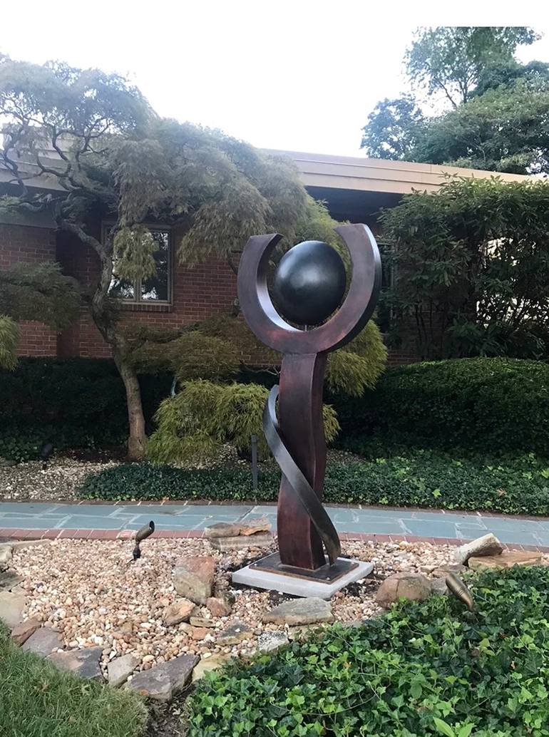 Original Art Deco Abstract Sculpture by Eugene Perry