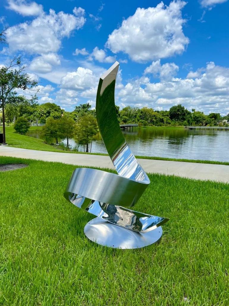 Original Art Deco Abstract Sculpture by Eugene Perry