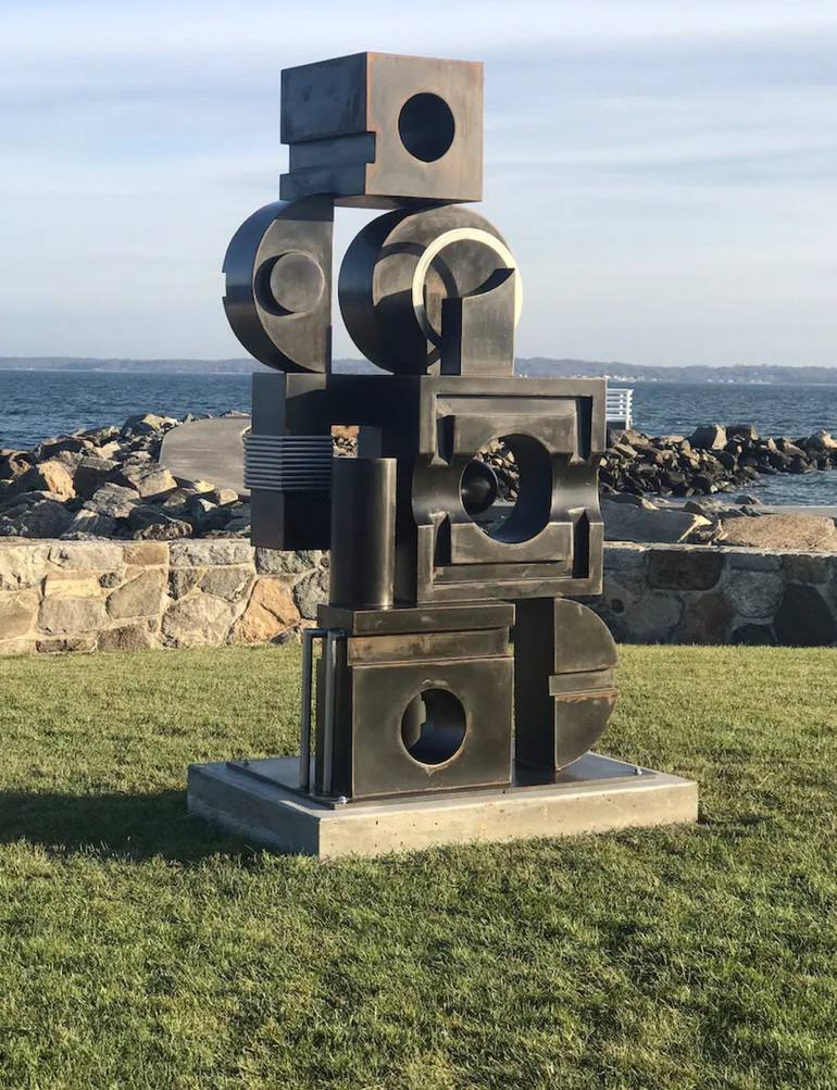 Original Industrial Abstract Sculpture by Eugene Perry