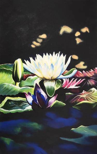 Original Floral Paintings by d shiva prasad reddy