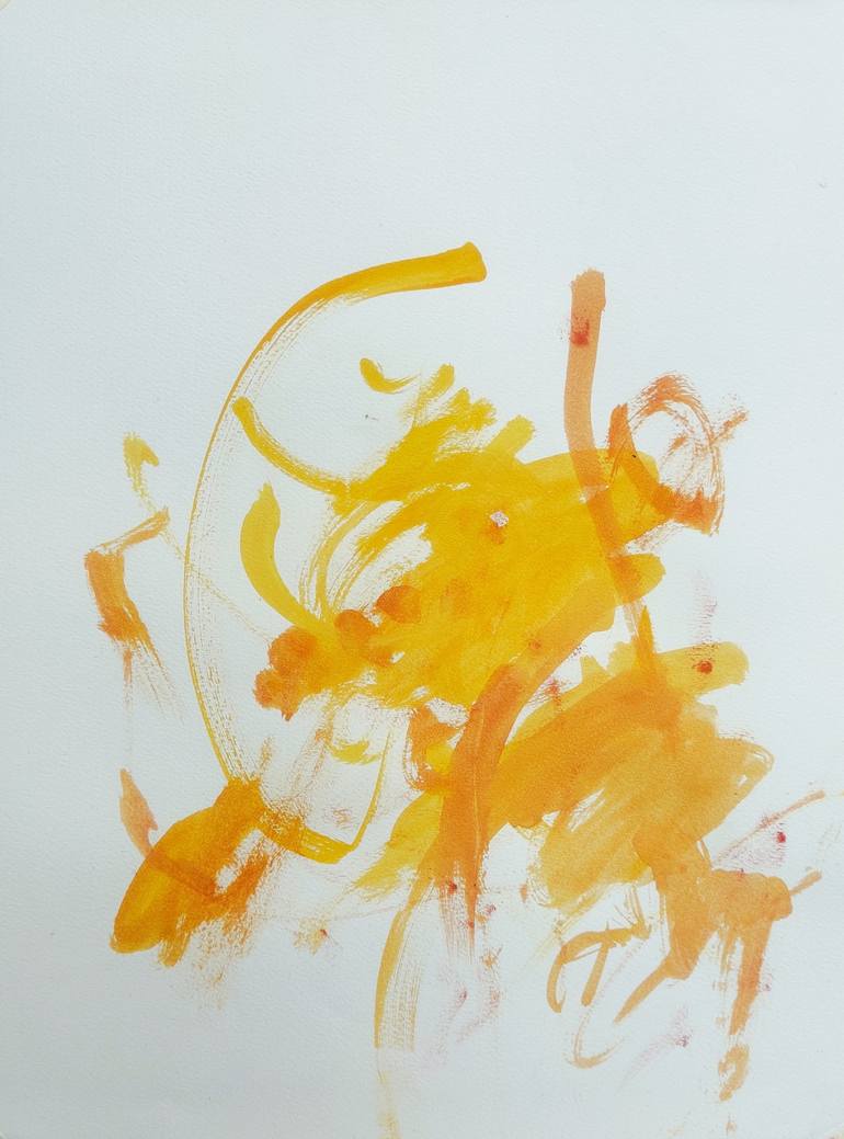 Original Art Deco Abstract Painting by D Shiva Prasad Reddy