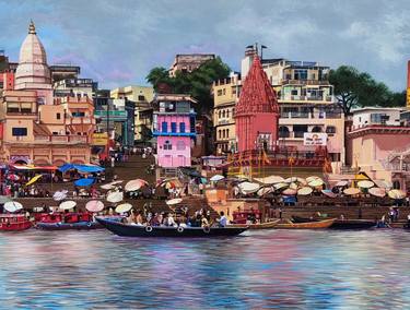 Original Realism Landscape Paintings by d shiva prasad reddy