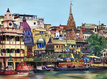 Original Landscape Paintings by d shiva prasad reddy