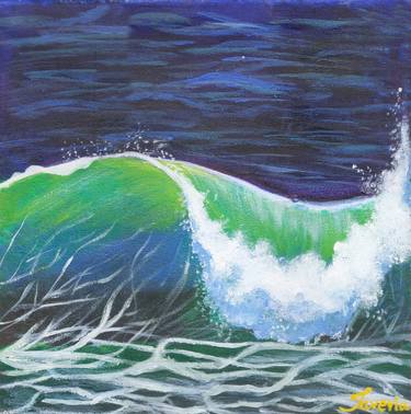 Heavy Water Waves Blue sea thumb