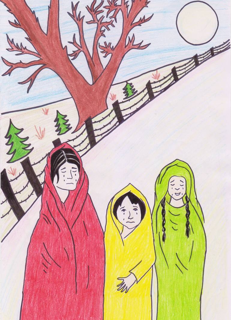 Print of Family Drawing by Javeria Imtiaz