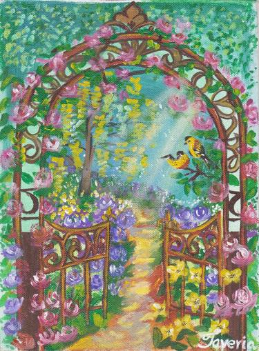 Print of Fine Art Garden Paintings by Javeria Imtiaz