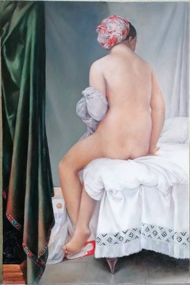 Copy (The Bather of Valpinson is a painting by J.A.D. Ingres thumb