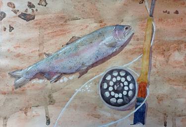 Saatchi Art Artist Tatyana Zhuk; Paintings, “Rainbow trout” #art