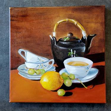 Print of Realism Food & Drink Drawings by Maryna Tsoneva